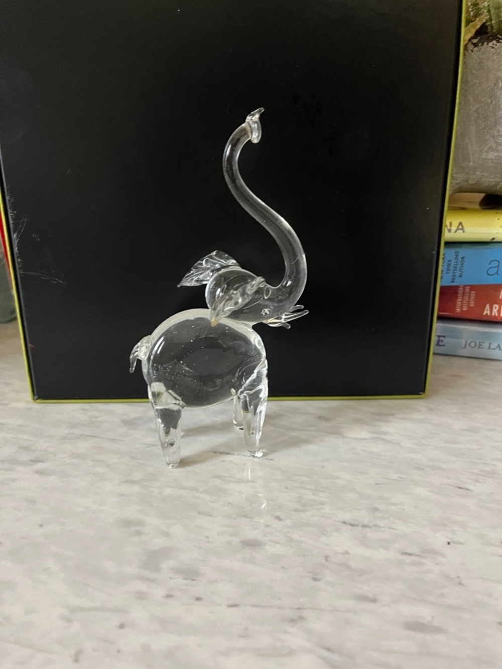 Glass elephant Figurine